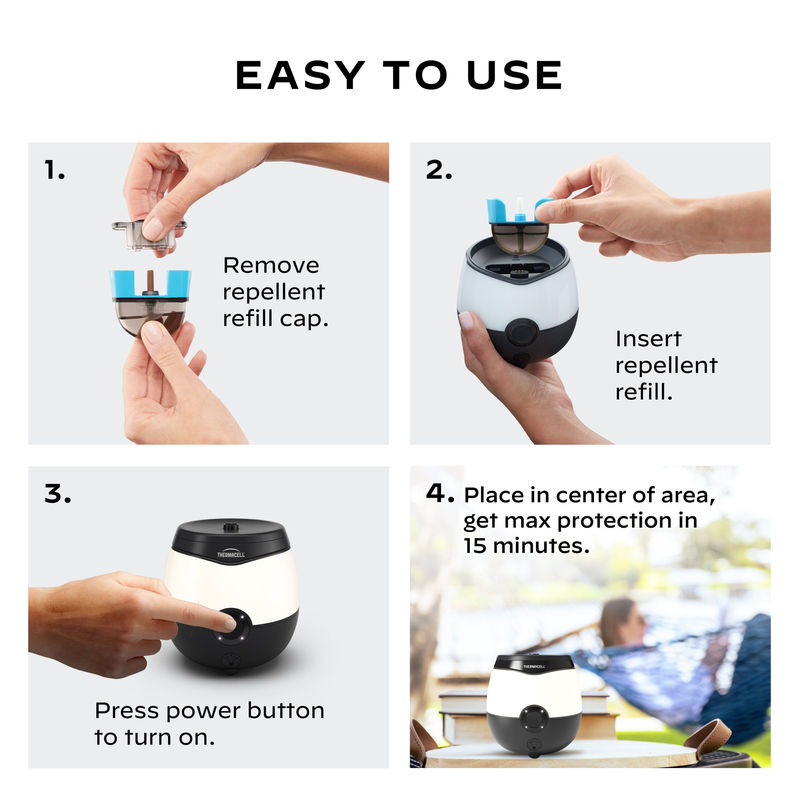 thermacell mosquito repeller easy to use